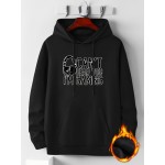 I'm Gaming Letter Print, Hoodies For Men, Graphic Sweatshirt With Kangaroo Pocket, Comfy Trendy Hooded Pullover, Mens Clothing For Fall Winter