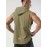 Men's Sleeveless Drawstring Hooded Vest With Reflective Patterns Activewear Tank Top For Gym Workout