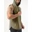 Men's Sleeveless Drawstring Hooded Vest With Reflective Patterns Activewear Tank Top For Gym Workout