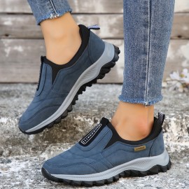 Women's Breathable Slip On Running Sneakers - Comfortable Low Top Sports Shoes for Casual Walking