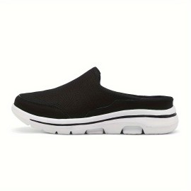 Plus Size Unisex Hollow Out Clogs, Comfy Non Slip Casual Breathable Mule Shoes For Men's & Women's Outdoor Activities