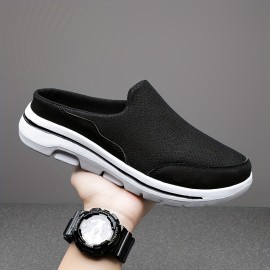 Plus Size Unisex Hollow Out Clogs, Comfy Non Slip Casual Breathable Mule Shoes For Men's & Women's Outdoor Activities