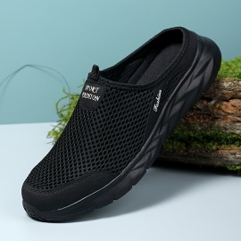 Men's Lightweight Breathable Mesh Slip On Walking Shoes - Casual Outdoor Anti-skid Sneakers