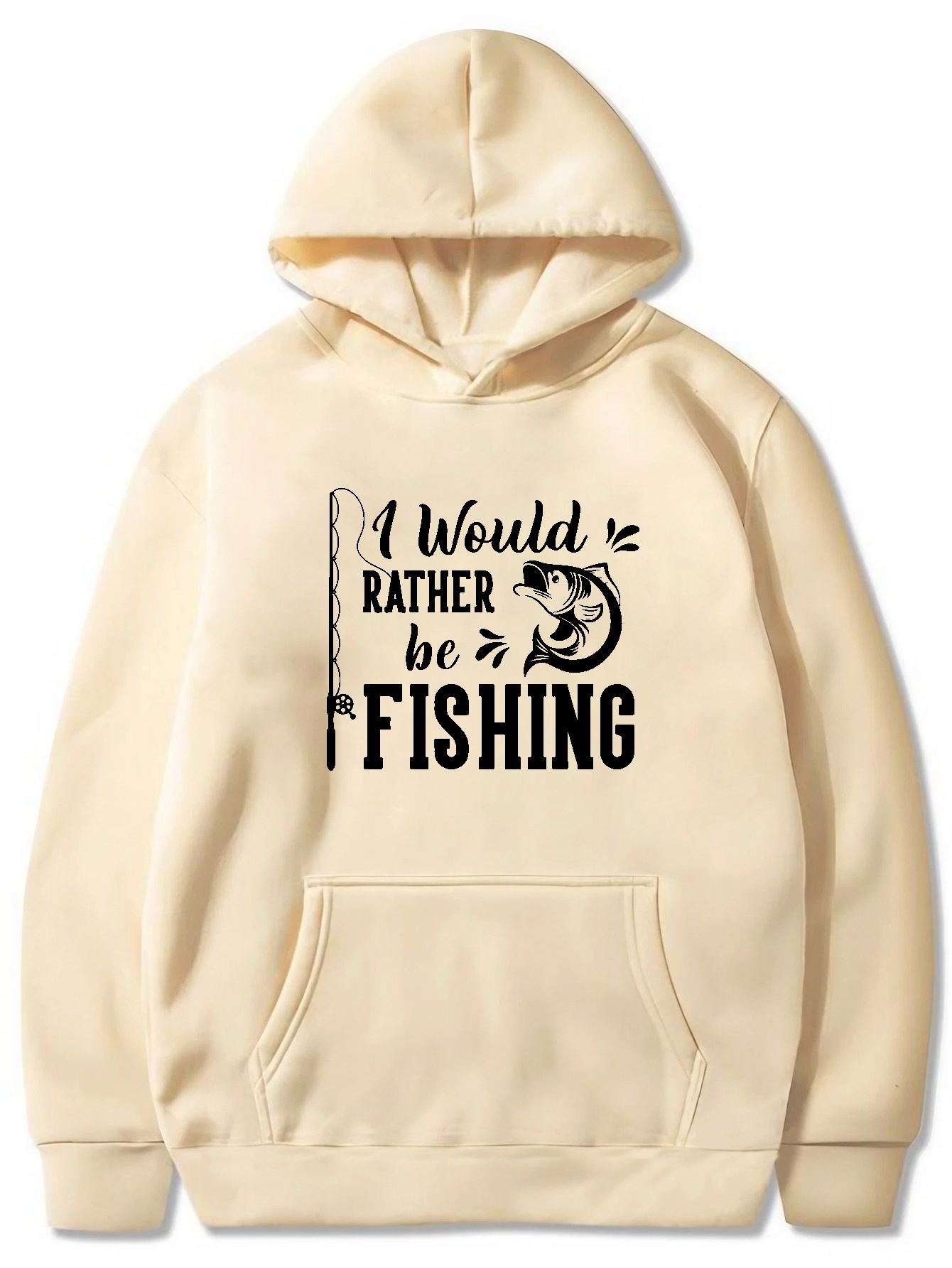 fish pattern and letter print hoodie cool hoodies for men mens casual graphic design pullover hooded sweatshirt with kangaroo pocket streetwear for winter fall as gifts details 0