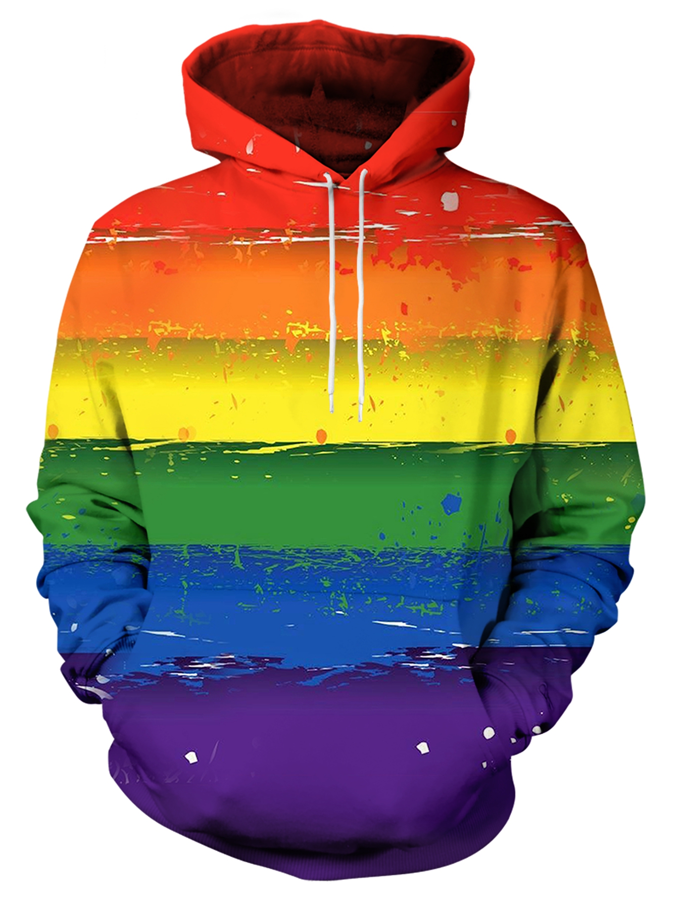 new popular lgbt rainbow flag pattern print mens long sleeve hoodies street casual sports and fashionable with kangaroo pocket sweatshirt suitable for outdoor sports for autumn and sp details 1