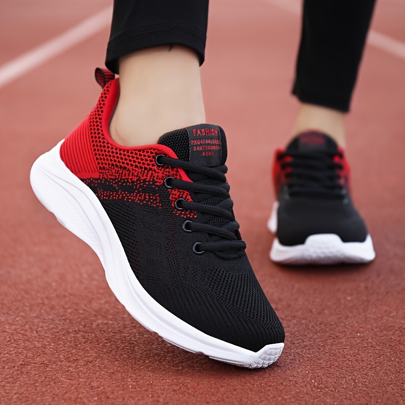 womens breathable mesh sneakers casual lace up outdoor shoes lightweight low top running shoes details 0