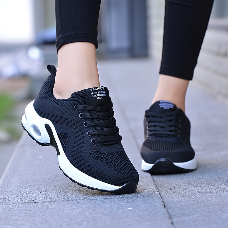 womens air cushion sports shoes casual low top running walking trainers breathable shock absorbing sneakers details 5