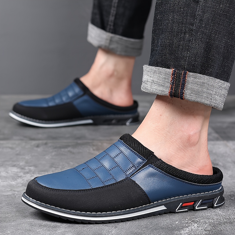 Plus Size Men s Vintage Hollow Out Mule Shoes, Comfy Non Slip Rubber Sole Durable Slippers For Men s Outdoor Activities details 7