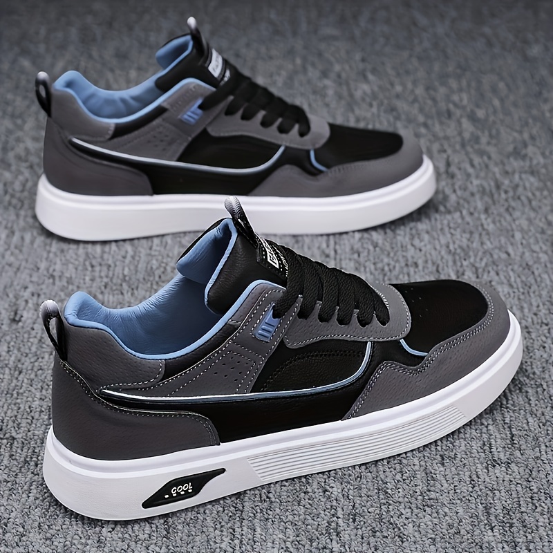 Men s Trendy Street Style Low Top Skateboard Shoes, Comfy Non Slip Durable Casual Sneakers For Men s Outdoor Activities details 8